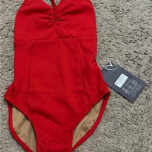 Vibrant Red Kids Bodysuit